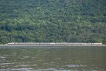 The Lake Shore Limited cruises up the Hudson